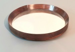 SÉRGIO RODRIGUES (ATRIBUÍDO) - Lindo espelho circular em madeira maciça jacarandá. Dimensões: 48 cm. Diâmetro.