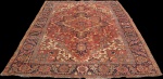 TAPETE HERIZ -  tapete persa sec. XIX, rara e maravilhosa obra de arte persa, original da cidade Heriz no Irã, excelente estado de conservação, não apresenta nenhum tipo de restauração. Dimensões: 3,20x2,50.