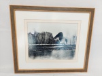 Quadro gravura Ressaca  Rio Flamengo emoldurada. Medida: 33 cm x 28 cm e com moldura 52 cm x 46 cm