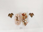 2  enfeites Cachos de Uva em pedras Naturais Medida 11 e 12 cm