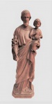 Arte Sacra: São José , Imagem em madeira entalhada . Med. 51 cm alt