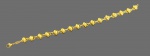 Linda pulseira em ouro amarelo 18k 750 com elos em forma de nó. Peso 12,5 gr . Med. 20 cm