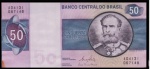 Brasil - Cédula no valor de 50 cruzeiros, Deodoro da Fonseca em estado flor de estampa pequena mancha canto inferior esquerdo !