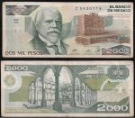 MEXICO  CEDULA DE 2000 PESOS  DO ANO 1933 ESCASSA  - EM  ESTADO  SOBERBO DE CONSERVAÇÃO!