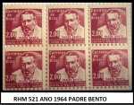 RHM 521 ANO 1964 PADRE BENTO - SEXTILHA EM ESTADO MINT DE CONSERVAÇÃO