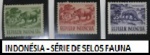INDONÉSIA - SÉRIE DE SELOS FAUNA EM EXTINÇÃO  - SÉRIE DE SELOS   EM ESTADO  MINT  DE CONSERVAÇÃO!