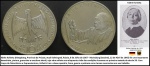 ALEMANHA  - MOEDÃO DE PRATA  COMEMORATIVA EM HOMENAGEM A KATHE  KOLLWITZ MOEDA DE 10 MARCOS  DO  ANO 1992 G  EM ESTADO FLOR DE CUNHO DE CONSERVAÇÃO