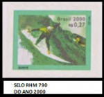 SELO DO BRASIL  RHM  790 DO ANO 2000  - EM ESTADO MINT DE CONSERVAÇÃO