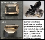 QUARTZO MURIN   - LAPIDAÇÃO QUADRADA - OU QUARTZO FUMADO  - BÉLISSIMA PEÇA DE COLEÇÃO!!!