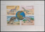 CAMBOJA - BLOCO TEMA DINOSSAUROS ANO 1996 -  BLOCO  EM ESTADO MINT DE CONSERVAÇÃO