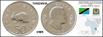 TANZANIA   - MOEDA EM ESTADO FLOR DE CUNHO DE CONSERVAÇÃO DO ANO 1989