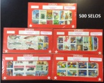 LOTÃO 500 SELOS DO BRASIL DIFERENTES EM BELISSIMO ESTADO DE CONSEVAÇÃO