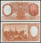 ARGENTINA  - CEDULA ESCASSA DE 100 PESOS DO ANO 1967- CEDULA EM MUITO BOM ESTADO DE CONSERVAÇÃO
