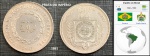 PRATA DO IMPÉRIO DO BRASIL - MOEDA DE 500 RÉIS DO ANO 1861  ESCASSA EM  ESTADO SOBERBO DE CONSERVAÇÃO!