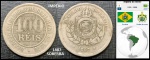 IMPÉRIO - MOEDA DE 100 RÉIS DO ANO 1887 COM PATINA NATURAL- EM ESTADO SOBERBO DE CONSERVAÇÃO