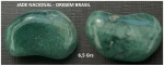 JADE NACIONAL   -  ORIGEM  BRASIL     - É A PEDRA  DO CORAÇÃO - BÉLISSIMA DE VERDE  INTENSO