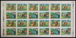 FOLHA COMPLETA DO SELO RHM  C 1778 A 1781 DO ANO 1992 COSTUMES GAUCHOS  -  EM ESTADO MINT DE CONSERVAÇÃO