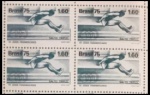 QUADRA DO SELO RHM C 919 ANO 1975  MUITO ESCASSA - QUADRA EM BÉLISSIMO ESTADO DE CONSERVAÇÃO!