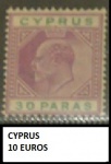 CYPRUS   - SELO RARO VALOR DE CATÁLOGO 10 EUROS  - SELO EM BELISSIMO ESTADO DE CONSERVAÇÃO CONFORME A FOTO EXIBIDA