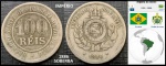 IMPÉRIO - MOEDA DE 100 RÉIS DO ANO 1886 COM PATINA NATURAL- EM ESTADO SOBERBO DE CONSERVAÇÃO