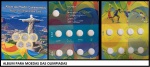 ALBUM PARA AS MOEDAS DAS OLIMPIADAS COM AS MOEDAS EM BÉLISSIMO ESTADO DE CONSERVAÇÃO
