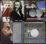 ALBUM COM A MOEDA BI CENTENÁRIO DE TIRADENTES  EM EXCLENTE ESTADO DE CONSERVAÇÃO DO ANO 1992  -  EM  ALBUM  EM ESTADO MINT DE CONSERVAÇÃO