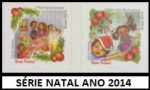 BRASIL - SÉRIE DE SELOS NATAL DO ANO 2014  -  EM  ESTADO MINT DE CONSERVAÇÃO!!
