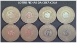 COCA COLA - LOTÃO DE FICHAS EM EXCELENTE ESTADO DE CONSERVAÇÃO