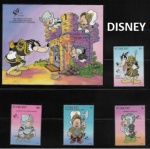 DISNEY - BLOCO E SÉRIE DE SELOS DE ST VICENT UM SHOW  - PEÇAS EM ESTADO MINT DE CONSERVAÇÃO!