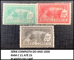 SÉRIE COMPLETA PLANTIO DO CAFÉ RHM C 21 A 23 VALOR DE CAT R$ 175  - SÉRIE DE SELOS  EM ESTADO MINT DE CONSERVAÇÃO