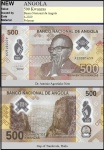 ANGOLA - CEDULA EM POLIMERO DE 500 KWANZAS DO ANO 2020 EM ESTADO FLOR DE ESTAMPA DE CONSERVAÇÃO