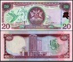 TRINIDAD TOBAGO - CEDULA EM POLIMERO DE 20 DOLLARS DO ANO 2006 - EM ESTADO FLOR DE ESTAMPA DE CONSERVAÇÃO