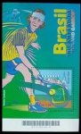 BLOCO DO BRASIL HOMENAGEM AO GUGA TRICAMPEÃO EM ESTADO MINT DE CONSERVAÇÃO