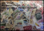 LOTÃO COM MAIS DE 1000 SELOS UNIVERSAIS COM REPETIÇÕES - SELOS EM EXCELENTE ESTADO DE CONSERVAÇÃO!