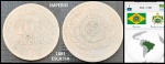 IMPÉRIO - MODULO MENOR 100 RÉIS ANO ESCASSO 1881  COM PATINA NATURAL - EM  ESTADO SOBERBO DE CONSERVAÇÃO