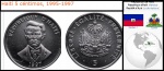 HAITI  - MOEDA DE CINCO CENTIMOS   DO ANO 1995 A 1997 - EM ESTADO FLOR DE CUNHO DE CONSERVAÇÃO