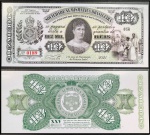 SOCIEDADE NUMISMATICA BRASILEIRA CEDULA FANTASIA DO ANO  2021 EM ESTADO FLOR DE ESTAMPA DE CONSERVAÇÃO