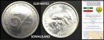 SOMALILAND - MOEDA DOS ELEFANTES  ANO 2005  - MOEDA EM ESTADO FLOR DE CUNHO DE CONSERVAÇÃO!