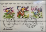 BLOCO DO ANO 1982 COM DUPLO CARIMBO - BLOCO MUITO ESCASSO COM ESSES CARIMBOS