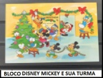 BLOCO DISNEY MICKEY E SUA TURMA - SÉRIE DE SELOS EM  ESTADO MINT DE CONSERVAÇÃO