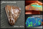 OPALA AUSTRALIANA - PEÇA ESCASSA COM CORES INCRIVEIS   - BÉLISSIMA PEÇA PARA JOIAS !