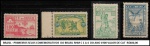 BRASIL - PRIMEIROS SELOS COMEMORATIVOS  DO BRASIL RHM C 1 A 4  DO ANO 1900 VALOR DE CAT  R$400,00- EM BÉLISSIMO ESTADO DE CONSSERVAÇÃO