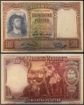 ESPANHA - CEDULA GRANDE DE 500 PESETAS DO ANO 1931 CAT PICK 84 - CEDULA EM ESTADO SOBERBO DE CONSERVAÇÃO