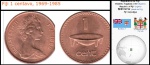 FIJI  - MOEDA DE ONE CENT   DO ANO 1969 A 1985  - EM ESTADO FLOR DE CUNHO DE CONSERVAÇÃO