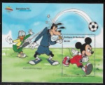 DISNEY BLOCO INCRIVEL - MICKEY NOS JOGOS OLIMPICOS DE BARCELONA COM PATETA E DONALD  - BLOCO EM ESTADO MINT DE CONSERVAÇÃO