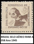 BRASIL SELO AÉREO RHM A 058 Ano 1945 - SELO EM ESTADO MINT DE CONSERVAÇÃO