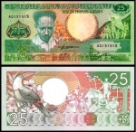 SURINAME - CEDULA DE  25 Gulden DO ANO 1986 EM ESTADO FLOR DE ESTAMPA  DE CONSERVAÇÃO