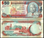 BARBADOS - CEDULA DE 50 DOLLARS DO ANO 2007  EM ESTADO FLOR DE ESTAMPA DE CONSERVAÇÃO