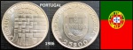 PORTUGAL - MOEDÃO EUROPA ANO 1986 - MOEDA EM ESTADO FLOR DE CUNHO  DE CONSERVAÇÃO