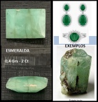ESMERALDA BRASILEIRA - LAPIDAÇÃO RETANGULAR    BÉLISSIMA PEÇA PARA JOIAS!